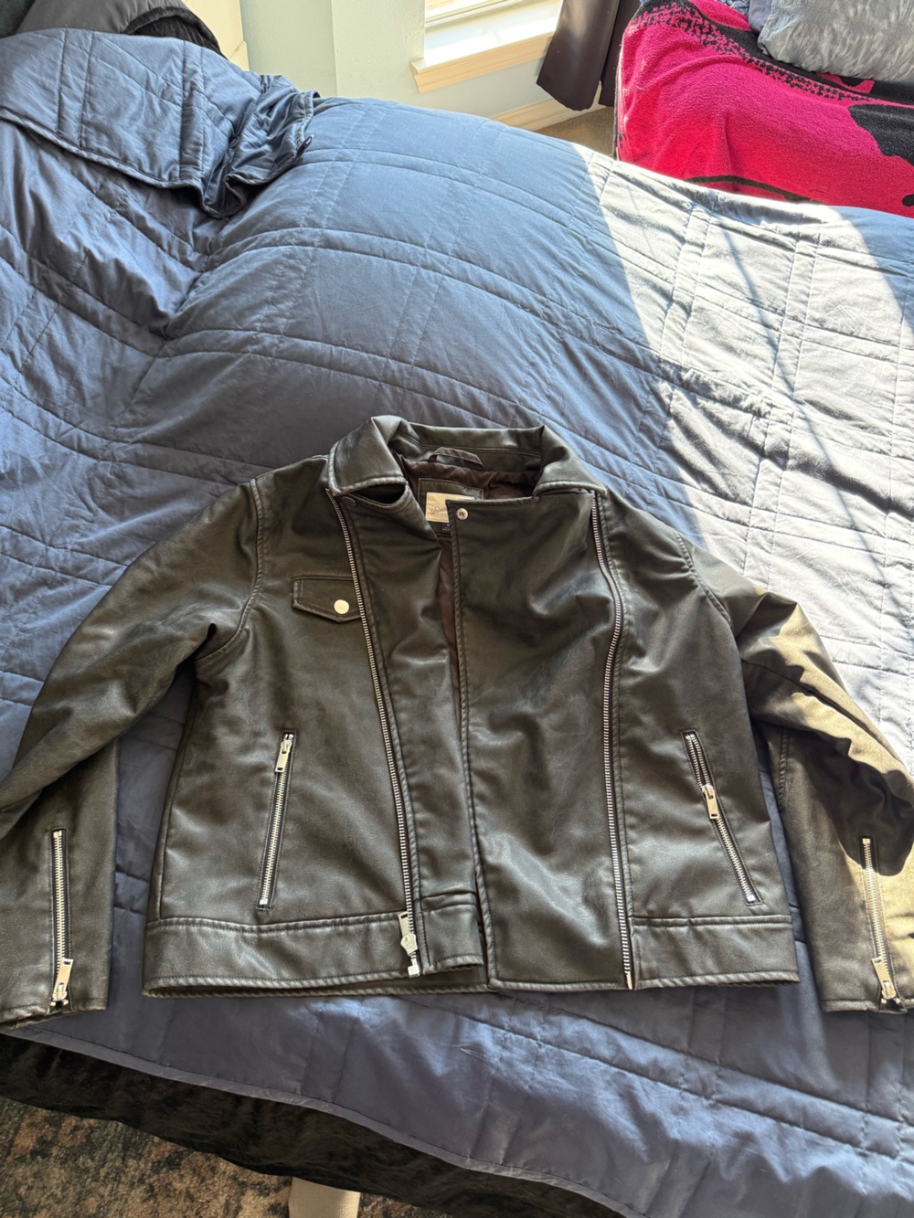 Universal Thread Black Faux Leather Jacket